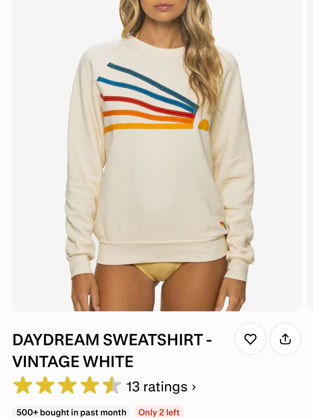 Daydream Graphic Sweatshirt in Vintage White